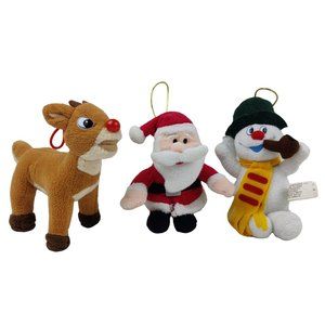 Lot of 3 Assorted Classic Vintage Christmas Movie Cartoon Kids Plush Stuffed